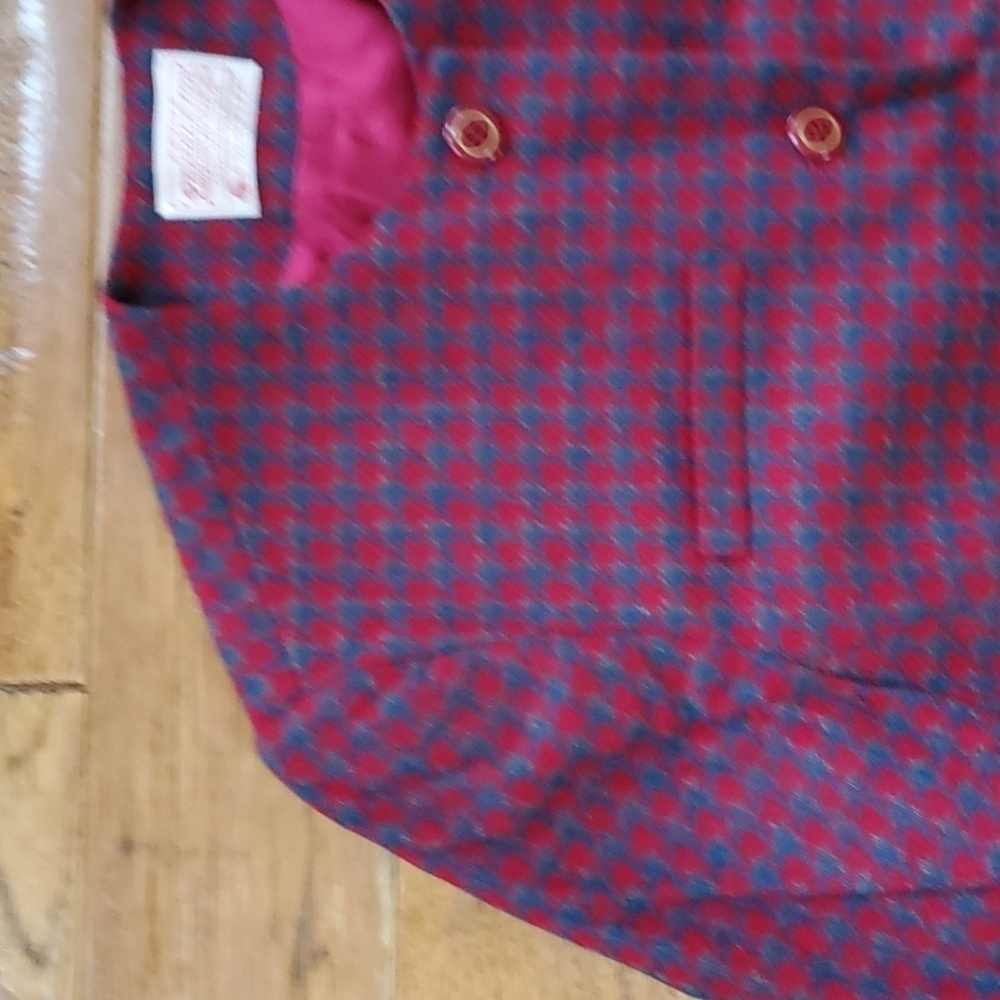 Pendleton Herringbone Wool Cropped Jacket - image 3